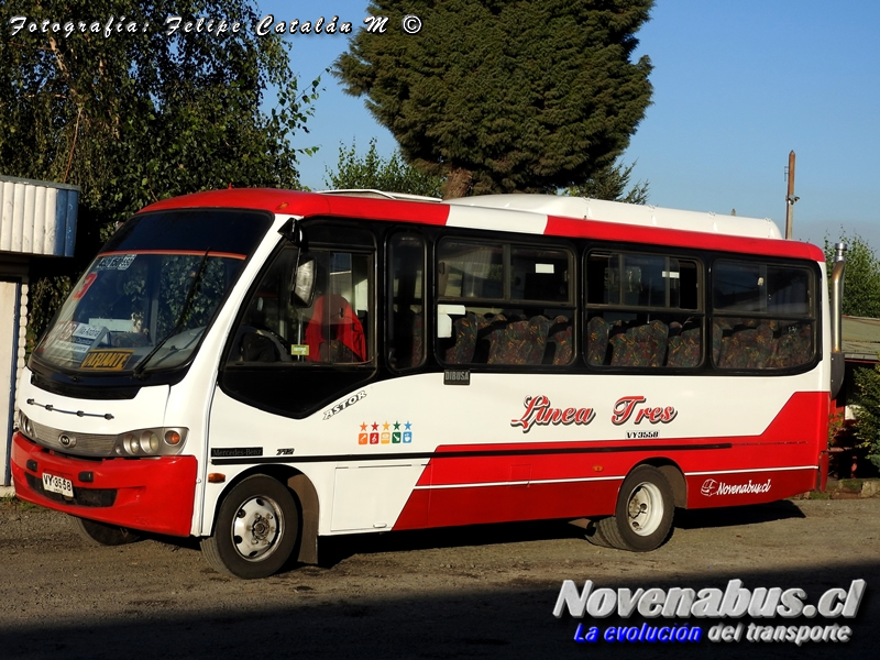 Maxibus Astor / Mercedes-Benz LO-712 / Línea 3 Temuco