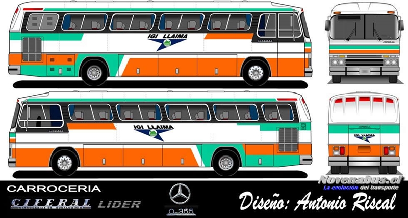 Ciferal Lider / Mercedes-Benz O-355 / Igi Llaima