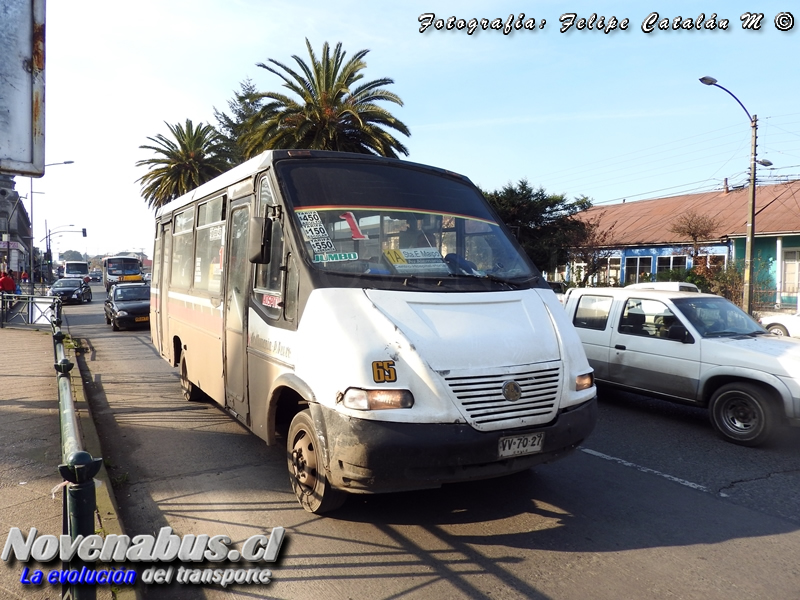 Metalpar Pucará 2000 / Mercedes-Benz LO-814 / Línea 1 Temuco