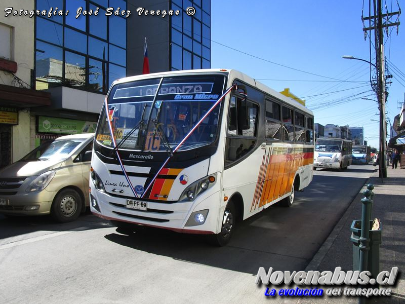 Mascarello Gran Micro / Mercedes-Benz LO-915 / Línea 1 Temuco