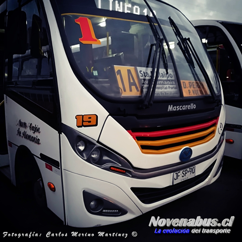 Mascarello Gran Micro S3 / Mercedes-Benz LO-916 / Línea 1 Temuco