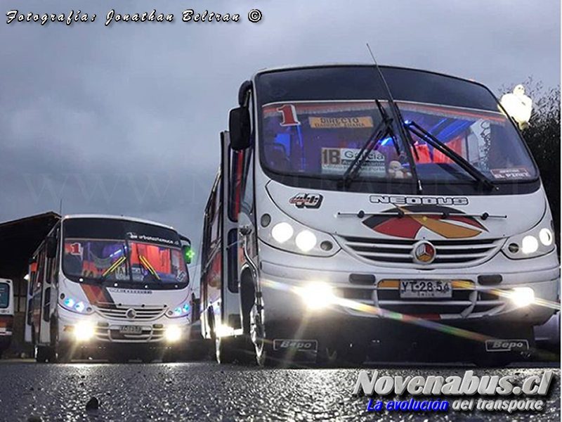 Neobus Thunder+ / Mercedes Benz LO-712 / Linea 1 Temuco