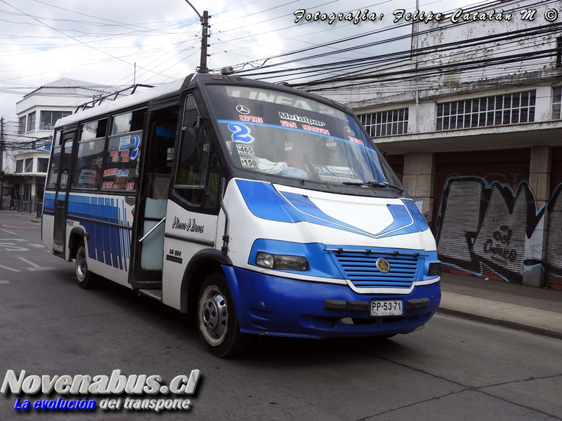 Metalpar Pucará 2000 / Mercedes-Benz LO-814 / Línea 2 Temuco