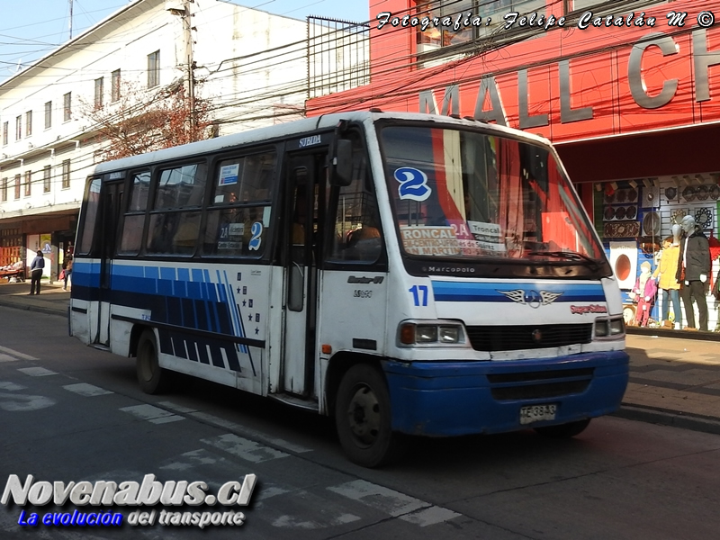 Marcopolo Senior GV / Mercedes-Benz LO-814 / Línea 2 Temuco