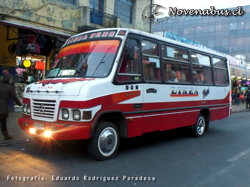 Carrocerías Inrecar "Bulldog" / Mercedes Benz LO814 / Línea 3 Temuco