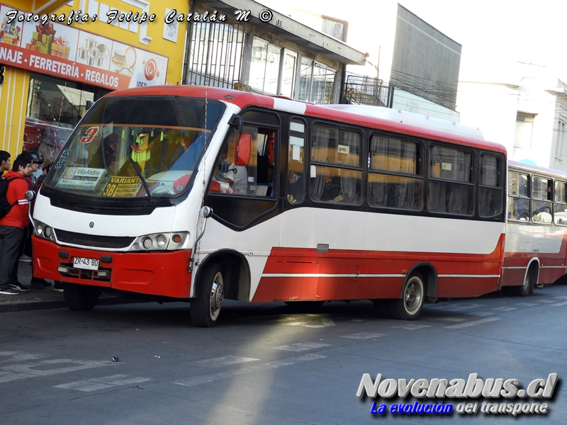 Maxibus Astor / Mercedes-Benz LO-914 / Línea 3 Temuco