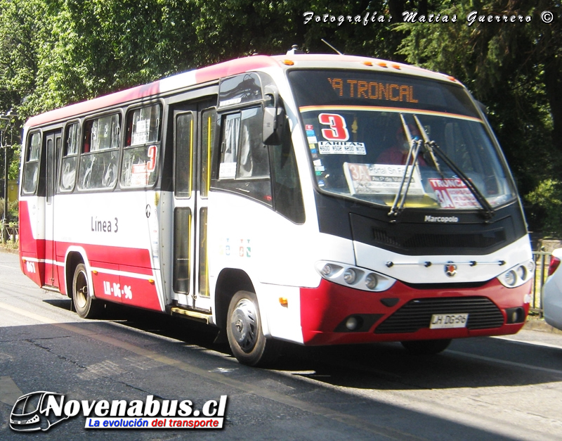 Marcopolo Senior / Volkswagen  9-160 OD / Línea 3 Temuco