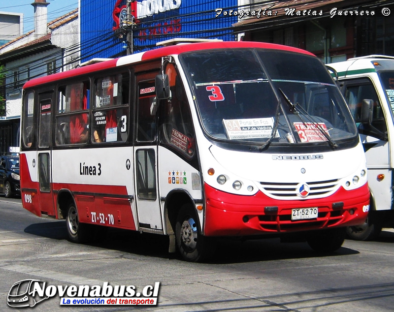 Neobus Thunder + / Mercedes-Benz LO-712 / Línea 3 Temuco