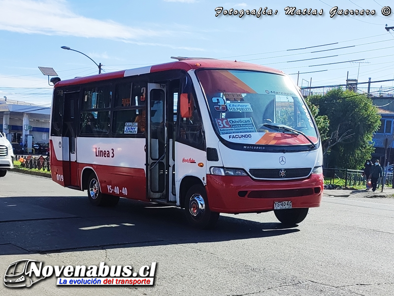 Marcopolo Senior / Mercedes-Benz LO-712 / Línea 3 Temuco