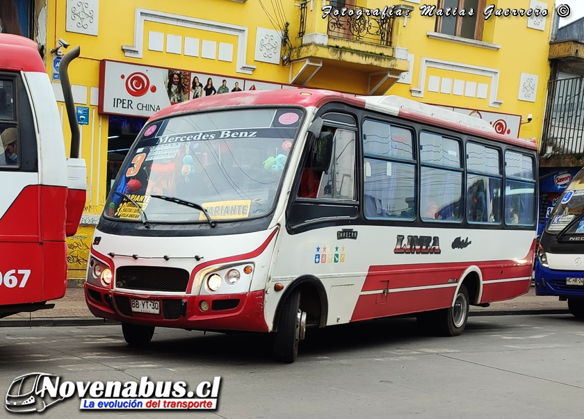 Carrocerías Inrecar Capricornio II / Mercedes-Benz LO-915 / Línea 3 Temuco