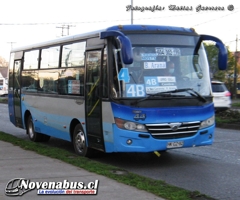 Metalpar Maule  / Youiyi Bus ZGT6718E / Línea 4 Temuco