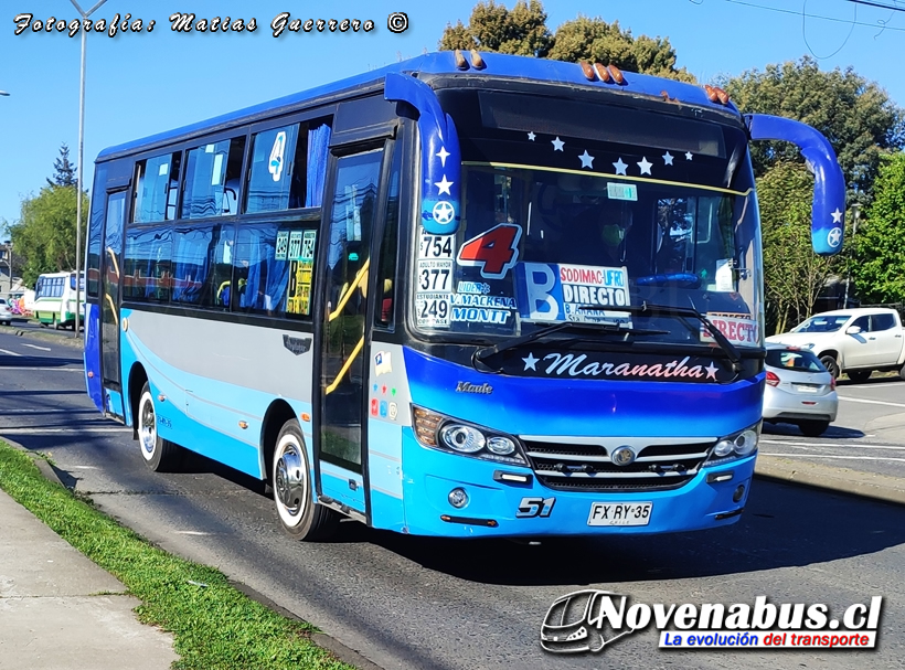 Metalpar Maule  / Youiyi Bus ZGT6718E / Línea 4 Temuco