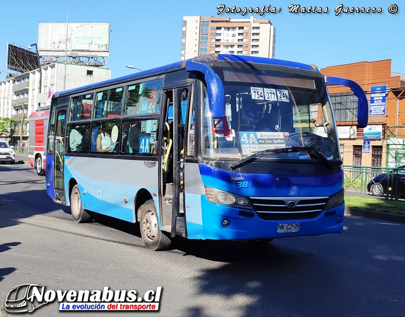 Metalpar Maule / Youiyi Bus ZGT6718E / Línea 4 Temuco