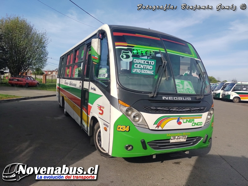 Neobus Thunder + / Mercedes-Benz LO-916 / Línea 5 Temuco