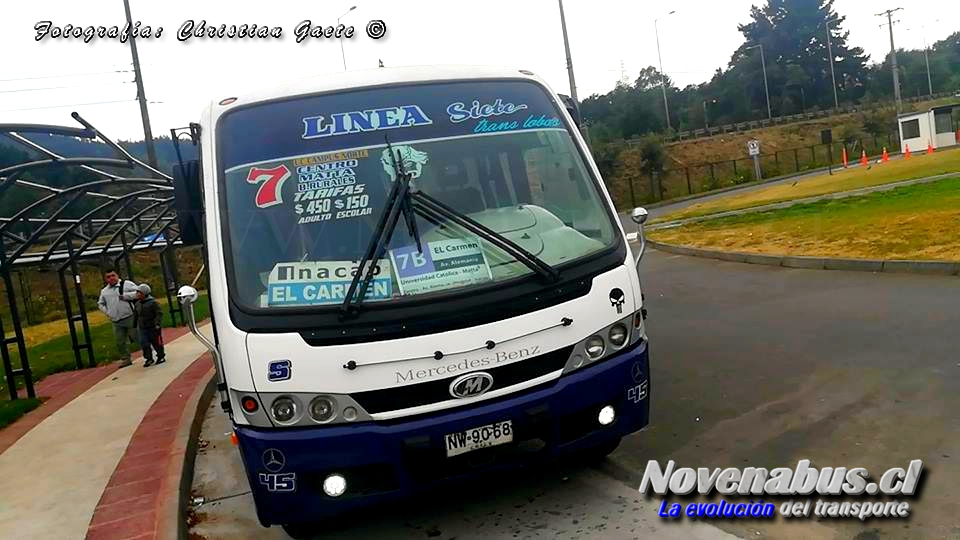 Maxibus Astor / Mercedes-Benz LO-915 / Línea 7 Temuco