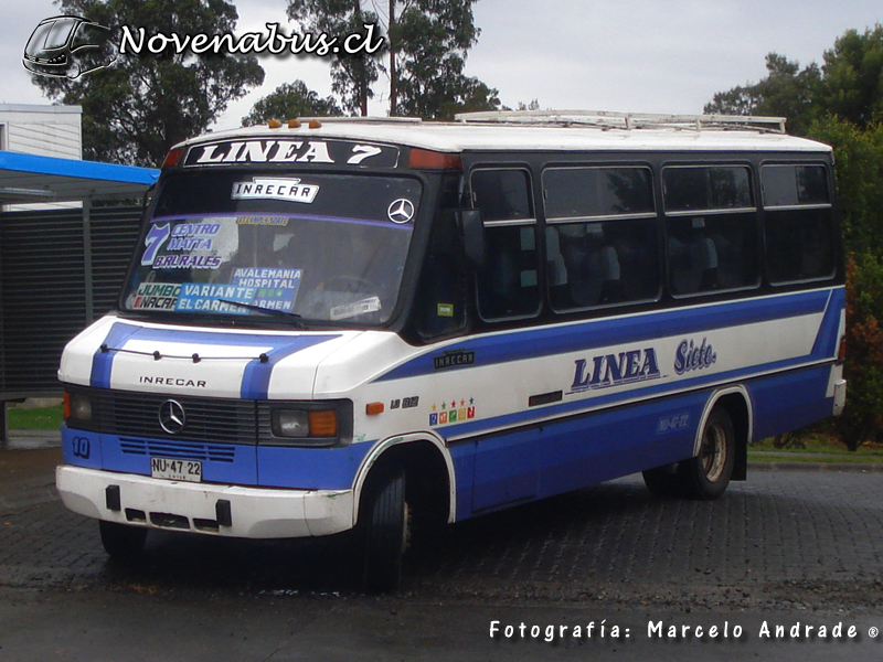 Inrecar / Mercedes Benz LO-812 / Línea 7 Temuco