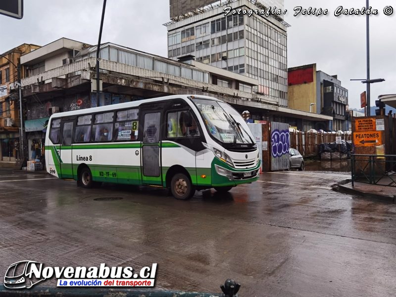 Caio F2400 / Volkswagen 9-160 OD / Línea 8 Temuco