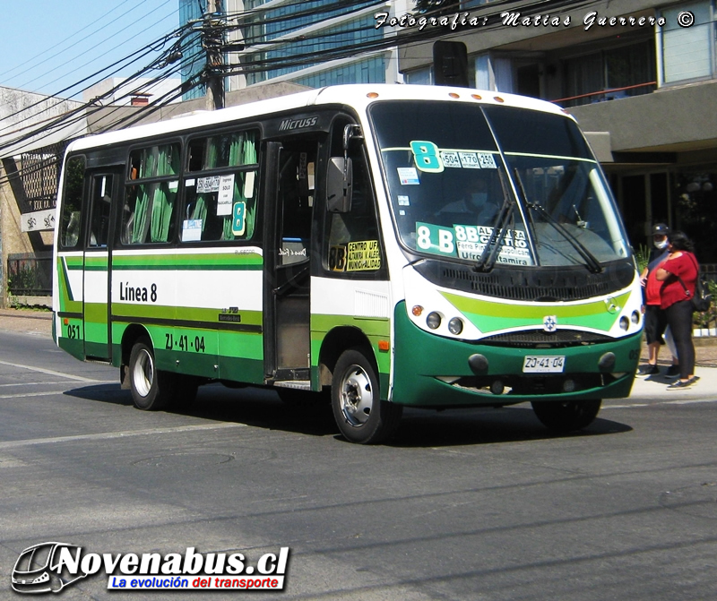 Busscar Micruss / Mercedes-Benz LO-712 / Línea 8 Temuco