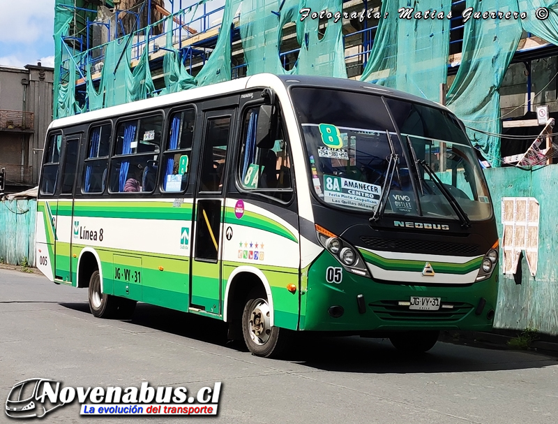 Neobus Thunder + / Agrale MA9.2 / Línea 8 Temuco