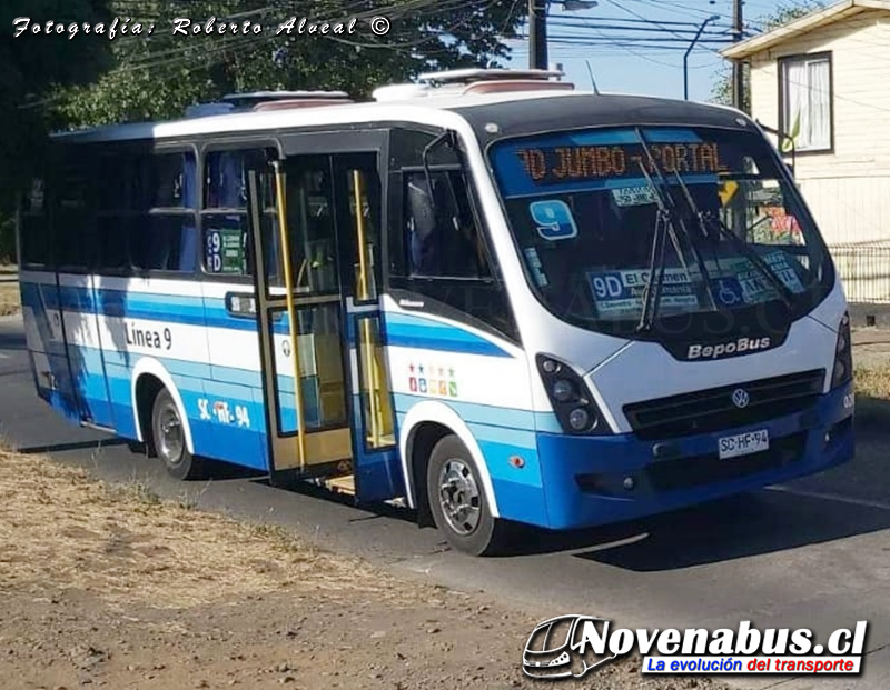 Bepobus Náscere / Volkswagen 9-160OD / Línea 9 Temuco