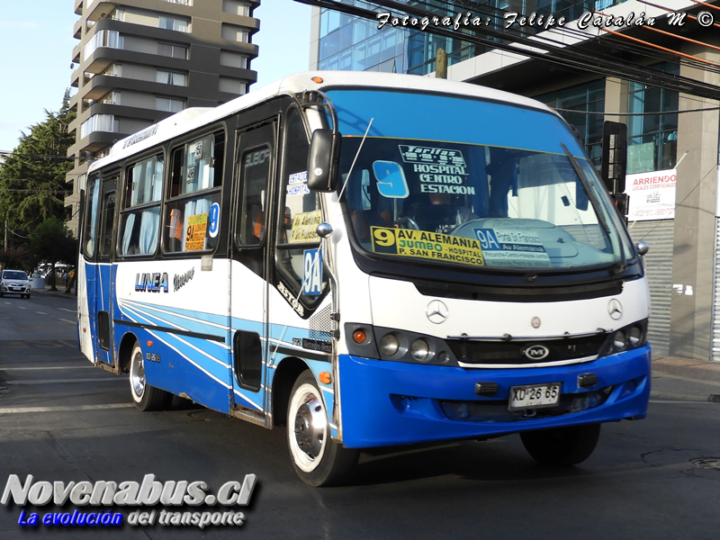 Maxibus Astor / Mercedes Benz LO-712 / Linea 9 Temuco