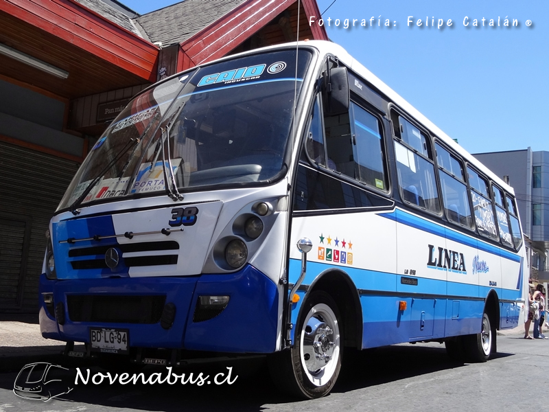 Caio Induscar Foz / Mercedes-Benz LO-915 / Línea 9 Temuco (Novenabus Aniversario Nº1)