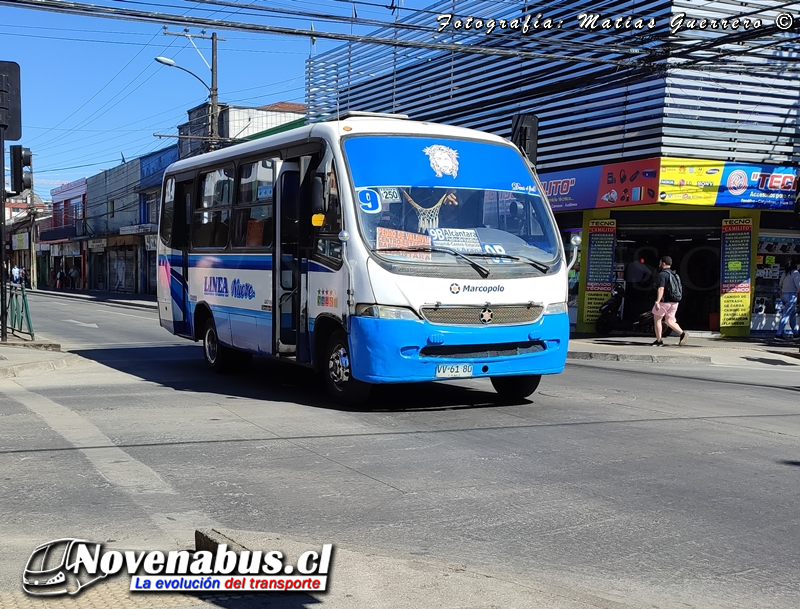 Marcopolo Senior / Mercedes-Benz LO-712 / Línea 9 Temuco