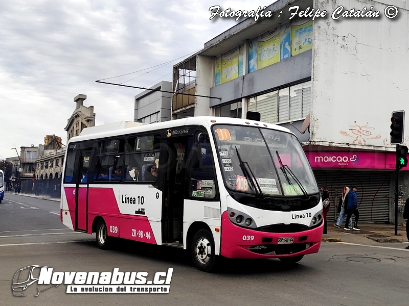 Busscar Micruss / Mercedes-Benz LO-812 / Línea 10 Temuco