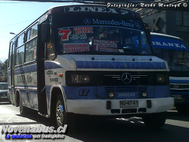 Carrocerias Inrecar / Mercedes Benz LO-812 / Linea 7 Temuco