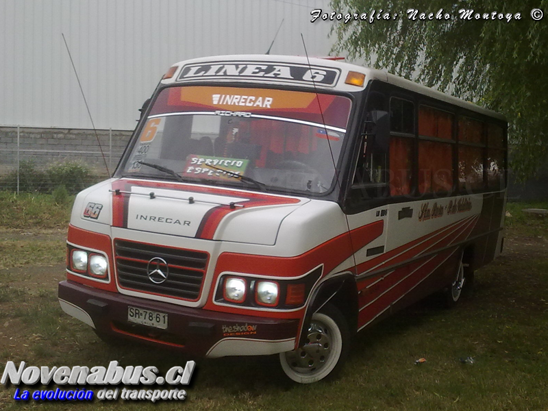 Carrocerías Inrecar "Bulldog" / Mercedes Benz LO-814 / Línea 6 Temuco