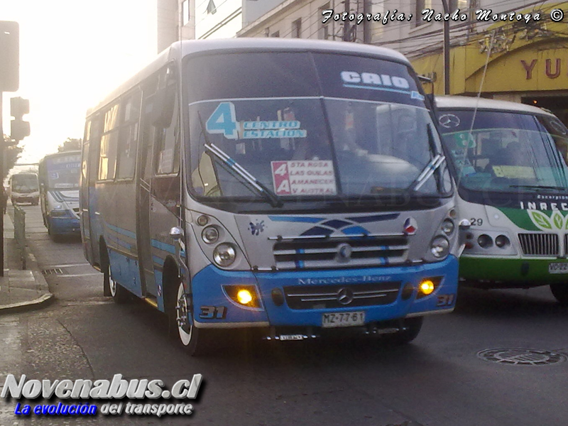 Caio Foz / Mercedes-Benz LO-812 / Línea 4 Temuco