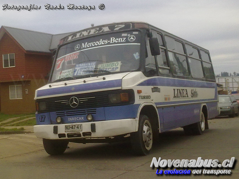 Inrecar 96' / Mercedes-Benz LO-812 / Linea 7 Temuco