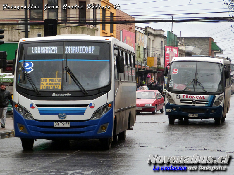 Mascarello Gran Micro /vs/ Caio Foz / Mercedes Benz LO-915 / Linea 2 Temuco