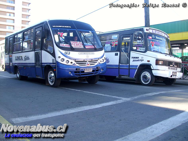 Neobus & Carrocerias LR / Mercedes Benz LO-712 & LO-814 / Linea 7 Temuco