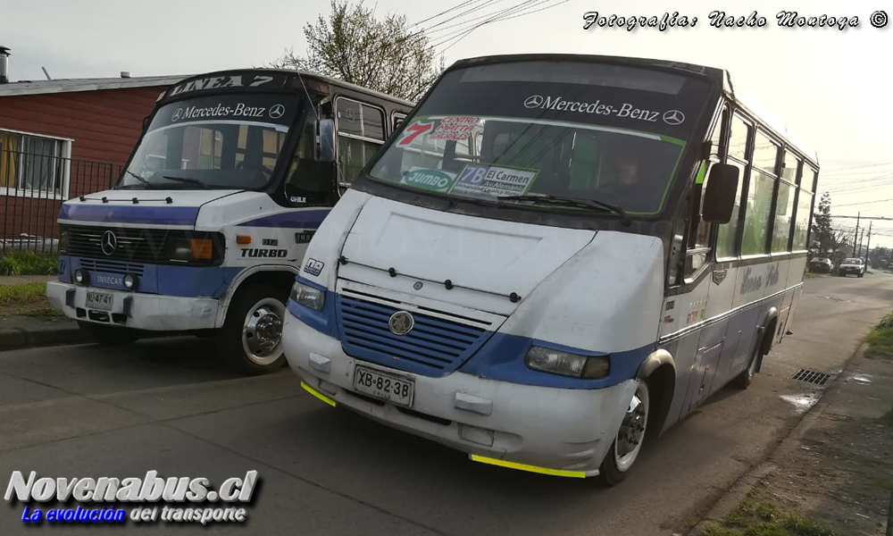 Inrecar LO- 812 / Metalpar Pucará 2000 LO-814 / Mercedes Benz / Linea 7 Temuco