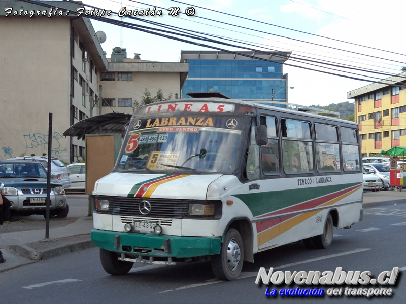 Carrocería Inrecar / Mercedes-Benz LO-812 / Línea 5 Temuco