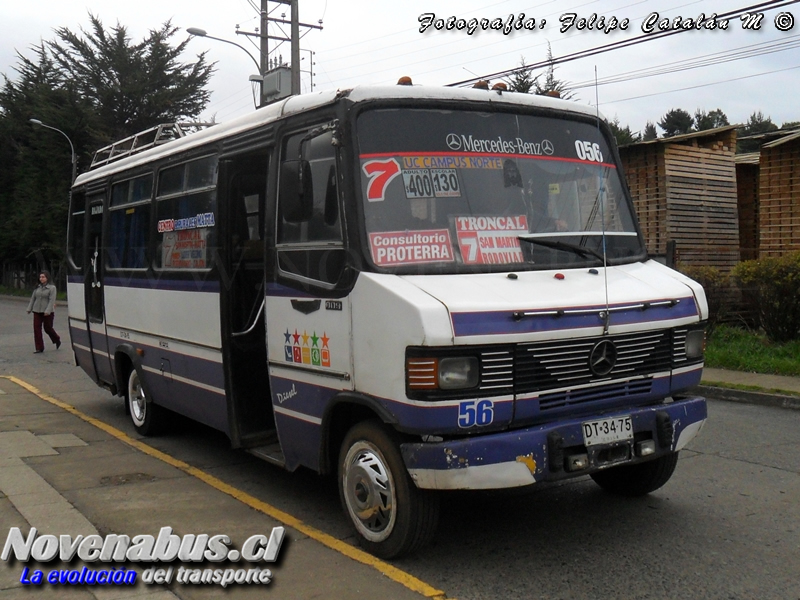 Metalpar Pucará I / Mercedes-Benz LO-809 / Línea 7 Temuco