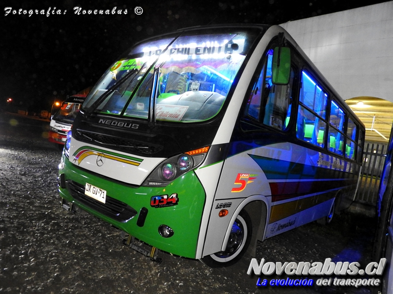 Neobus Thunder + / Mercedes-Benz LO-916 / Línea 5 Temuco