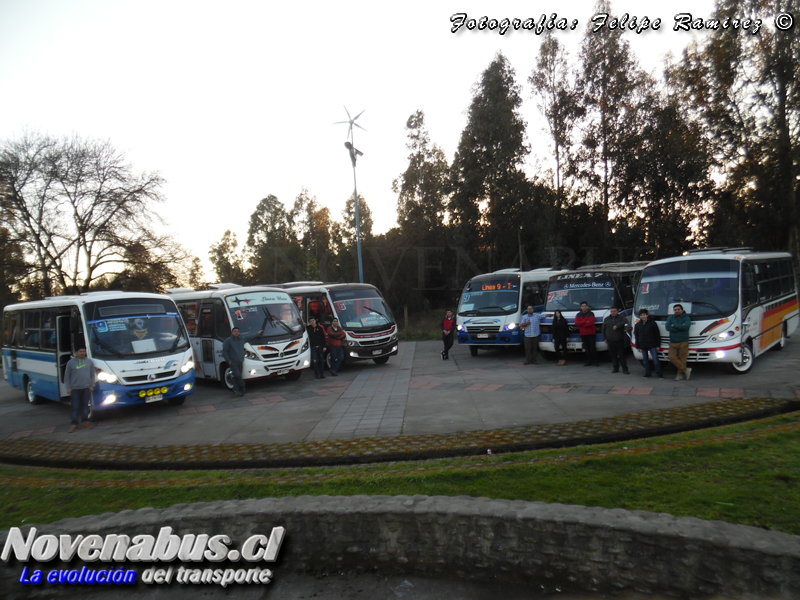 Primera junta de microbuses urbanos Temuco