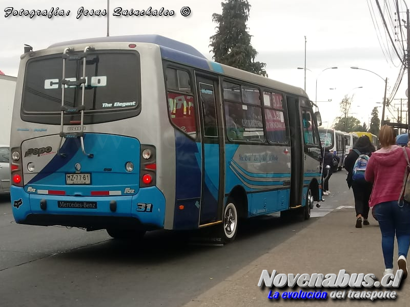 Caio Induscar Foz / Mercedes Benz LO-812 / Linea 4 Temuco