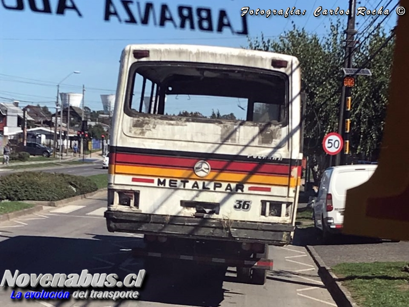 Metalpar Pucará II / Mercedes-Benz OF-812 / Línea 1 Temuco