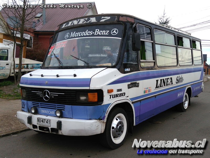 Inrecar 1996 / Mercedes Benz LO-812 / Ex línea 7 Temuco